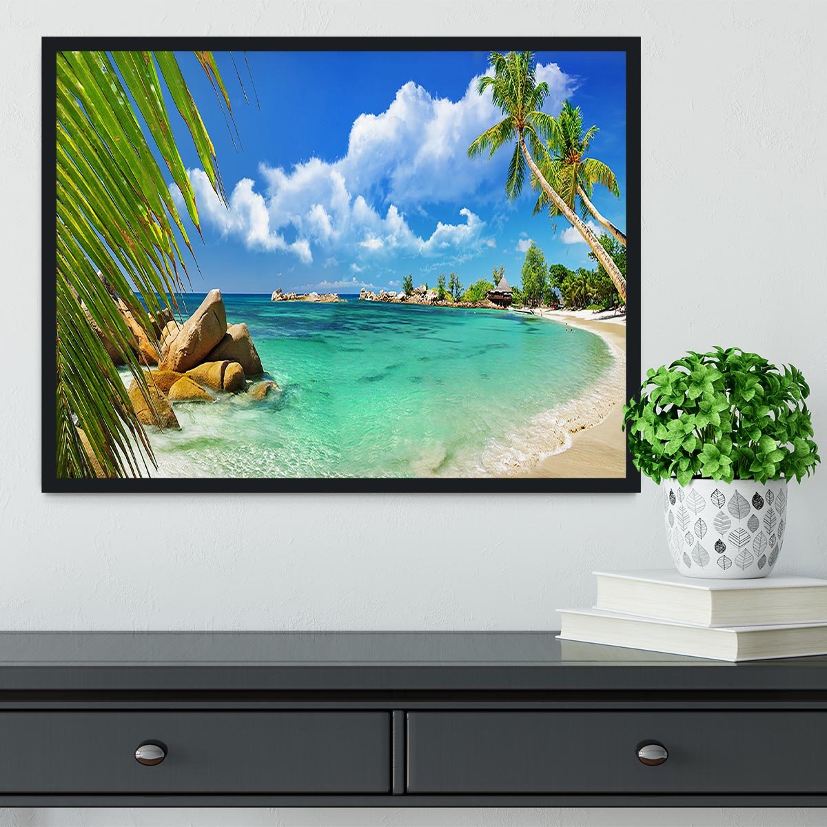 tropical paradise Framed Print - Canvas Art Rocks - 2