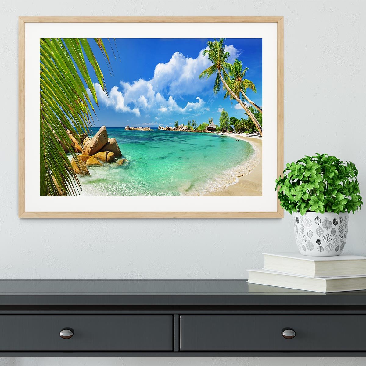 tropical paradise Framed Print - Canvas Art Rocks - 3