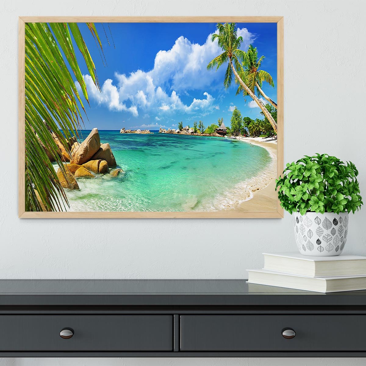 tropical paradise Framed Print - Canvas Art Rocks - 4