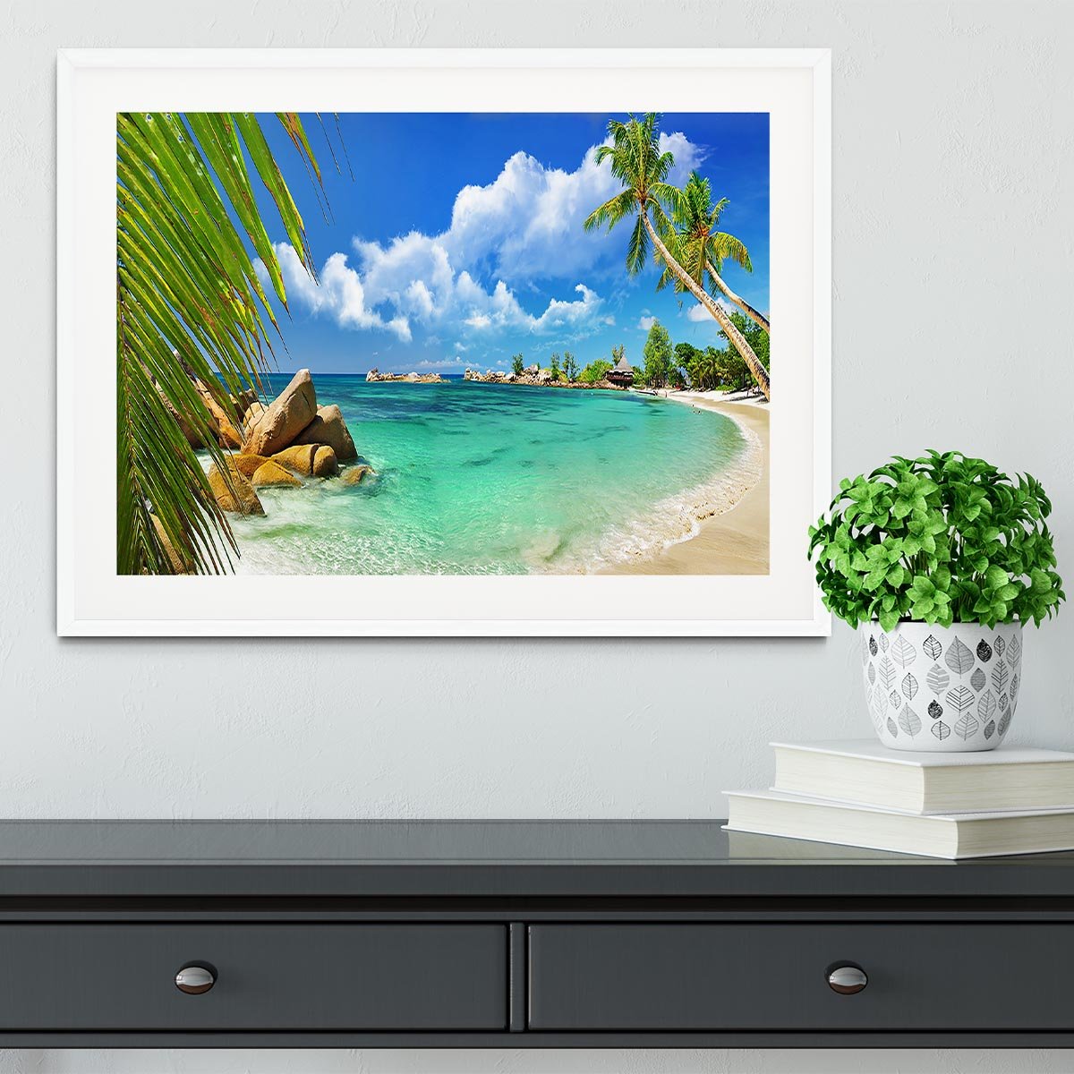 tropical paradise Framed Print - Canvas Art Rocks - 5