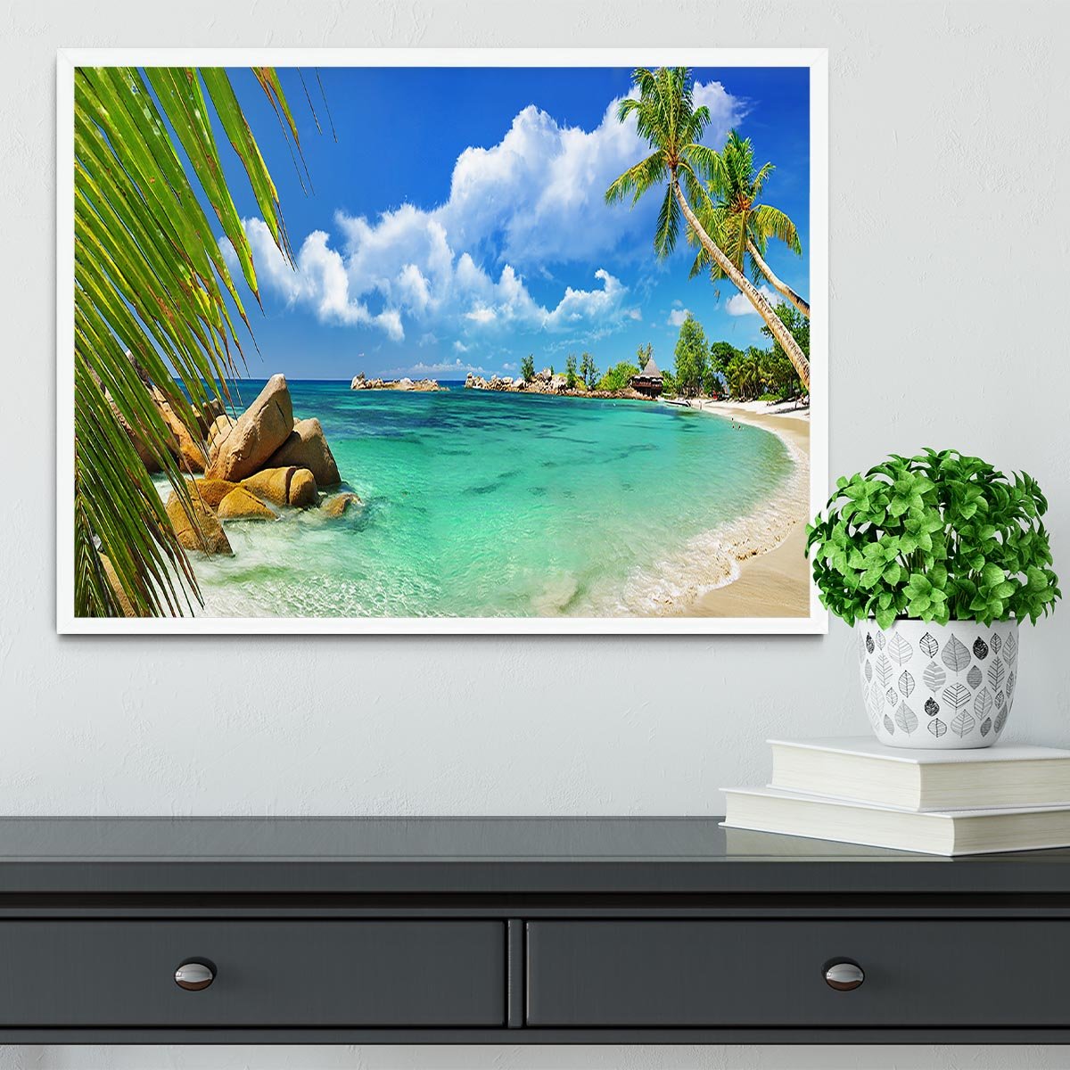 tropical paradise Framed Print - Canvas Art Rocks -6