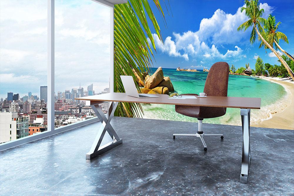 tropical paradise Wall Mural Wallpaper - Canvas Art Rocks - 3