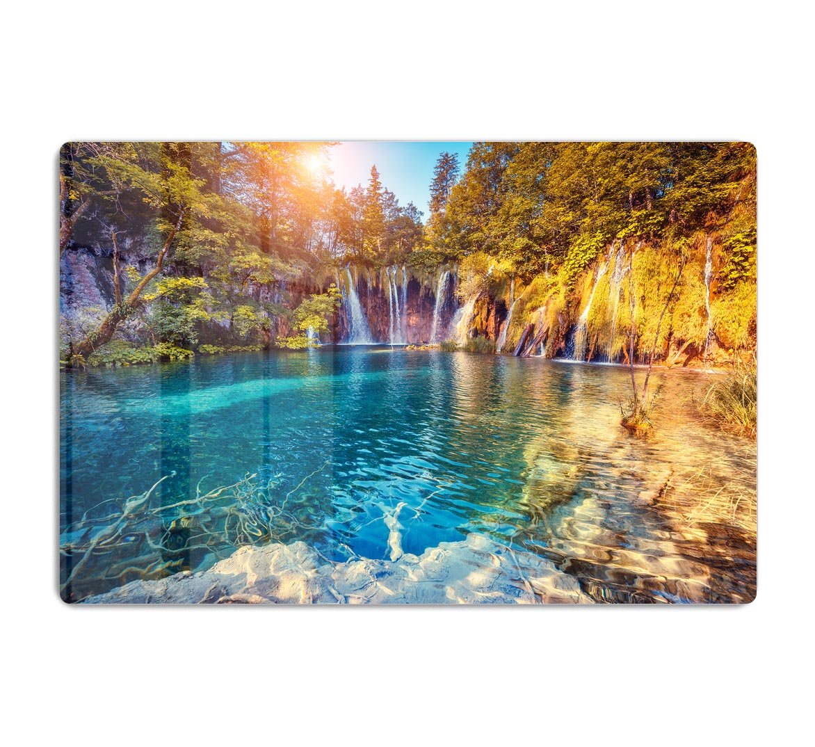 turquoise water and sunny beams HD Metal Print