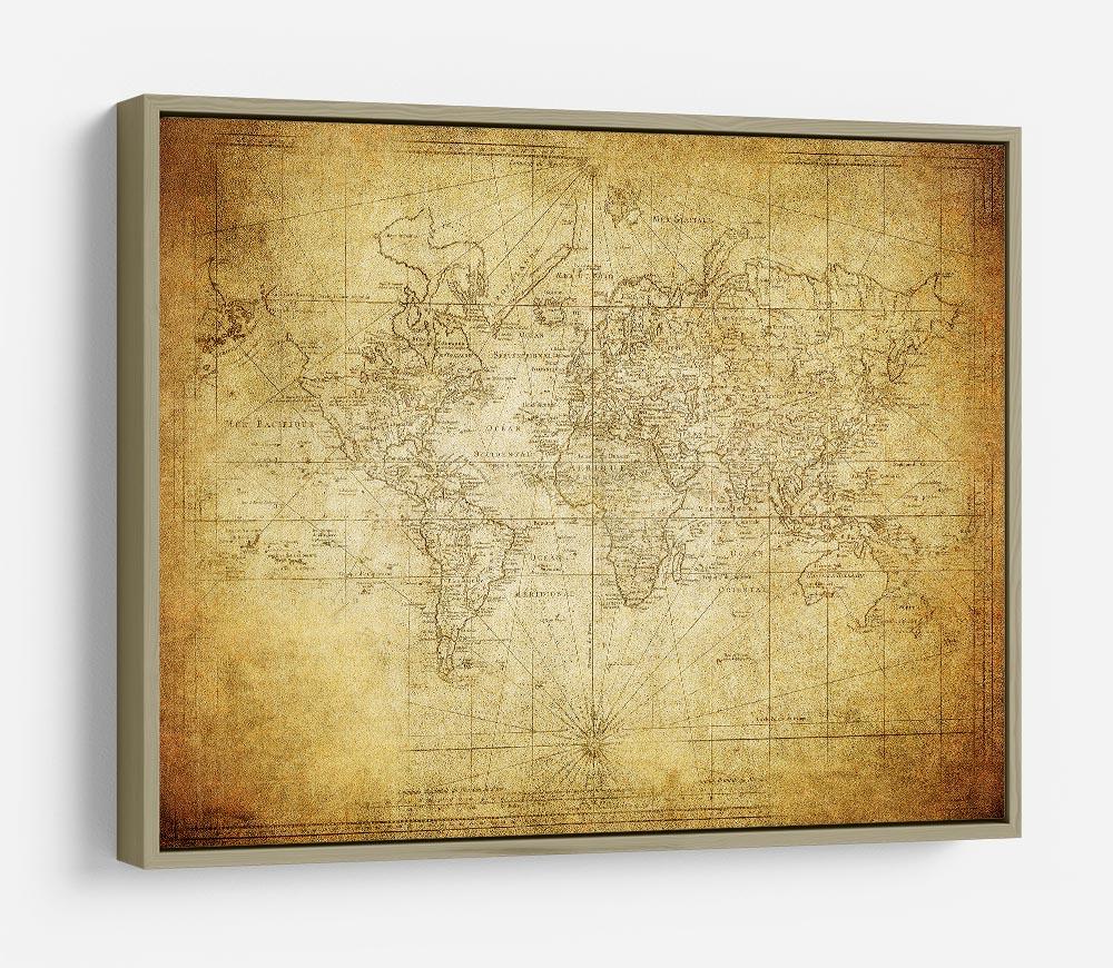 vintage map of the world 1778 HD Metal Print