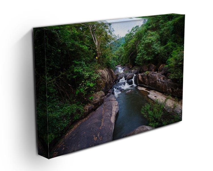 water fall in the forest Canvas Print or Poster - Canvas Art Rocks - 3