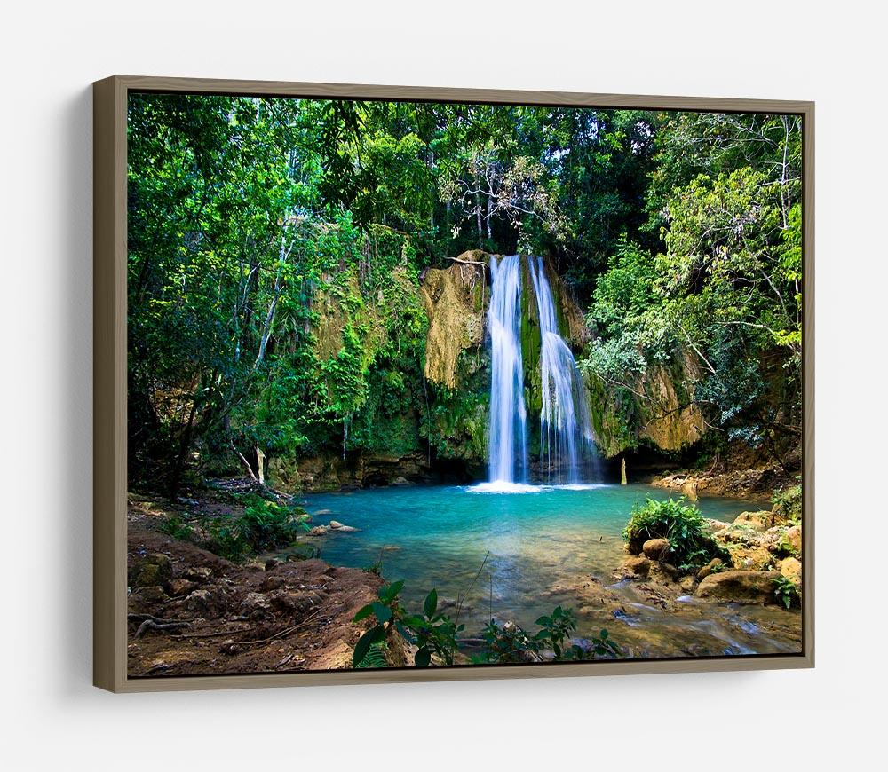 waterfall in deep green forest HD Metal Print - Canvas Art Rocks - 10