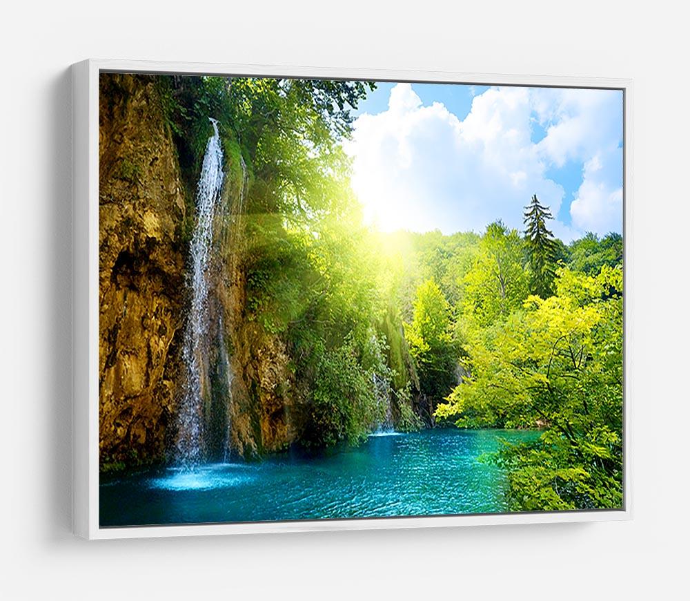 waterfalls in deep forest HD Metal Print - Canvas Art Rocks - 7