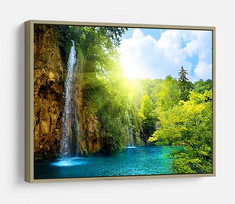 waterfalls in deep forest HD Metal Print - Canvas Art Rocks - 8