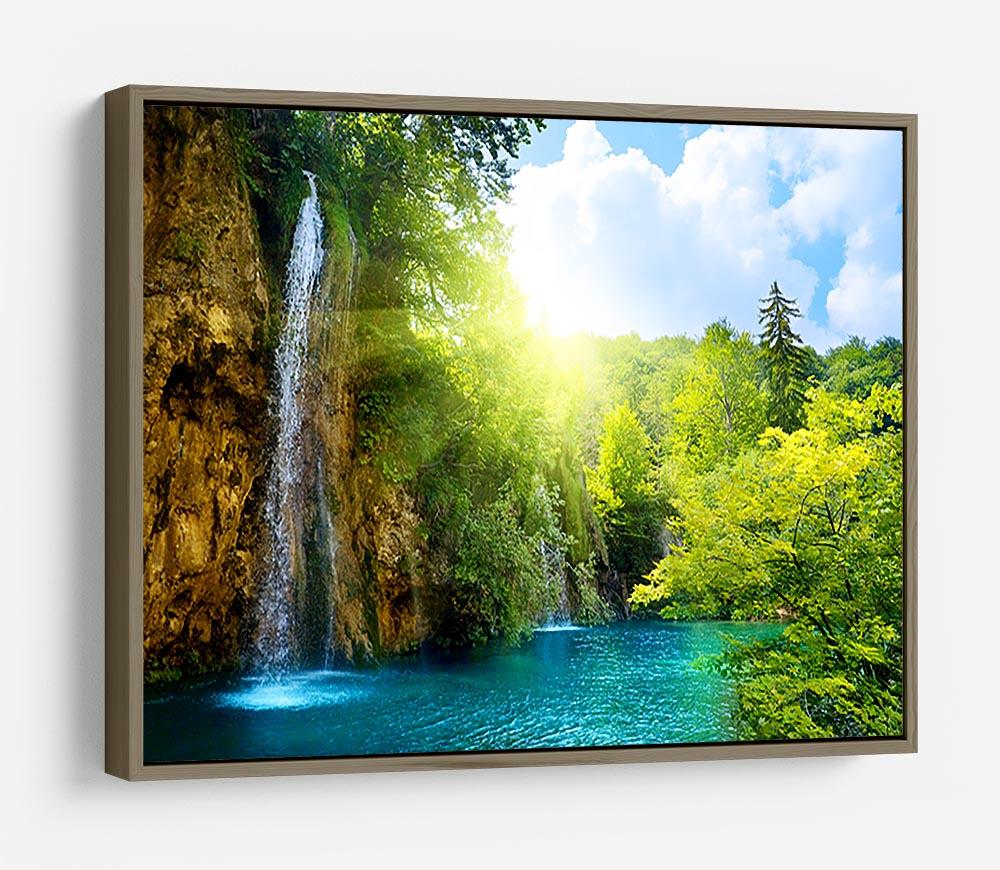waterfalls in deep forest HD Metal Print - Canvas Art Rocks - 10