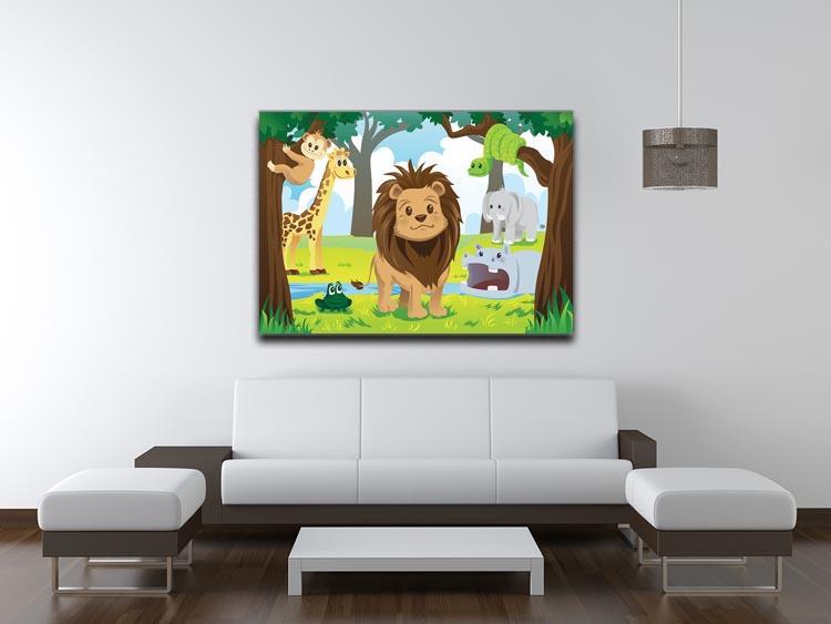 wild jungle animals in the animal kingdom Canvas Print or Poster - Canvas Art Rocks - 4