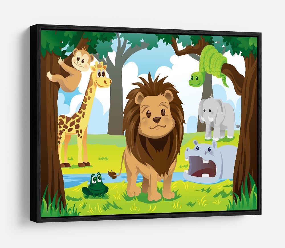 wild jungle animals in the animal kingdom HD Metal Print - Canvas Art Rocks - 6