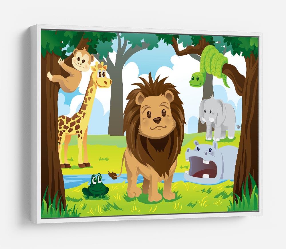 wild jungle animals in the animal kingdom HD Metal Print - Canvas Art Rocks - 7