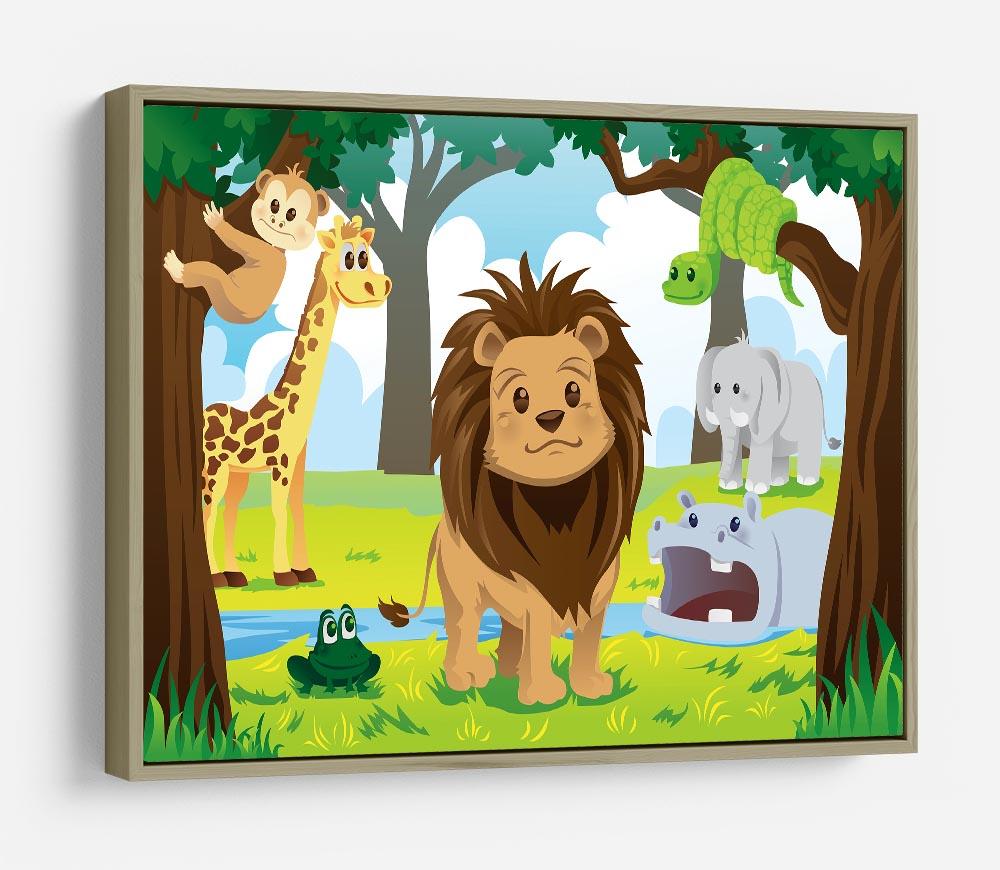 wild jungle animals in the animal kingdom HD Metal Print - Canvas Art Rocks - 8