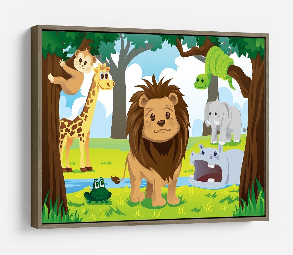 wild jungle animals in the animal kingdom HD Metal Print - Canvas Art Rocks - 10