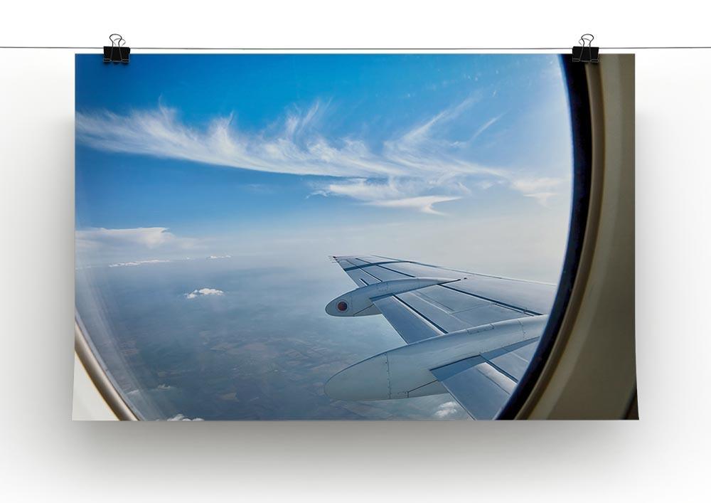 window aircraft during flight Canvas Print or Poster - Canvas Art Rocks - 2