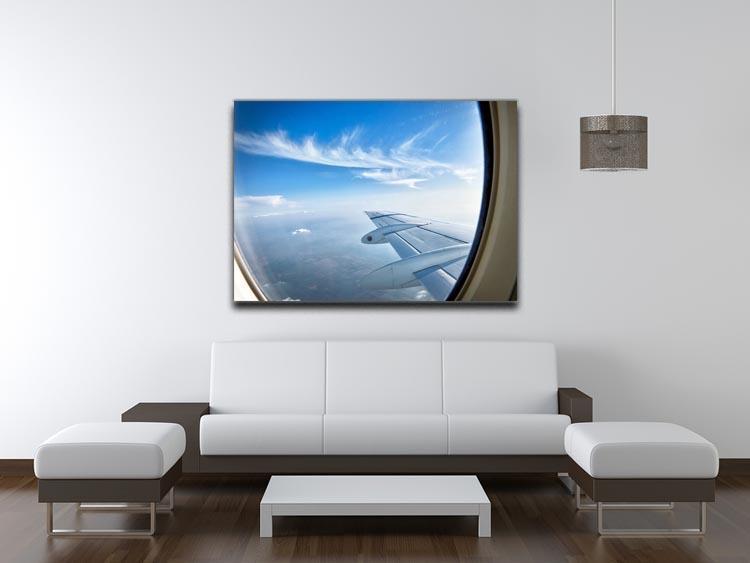 window aircraft during flight Canvas Print or Poster - Canvas Art Rocks - 4
