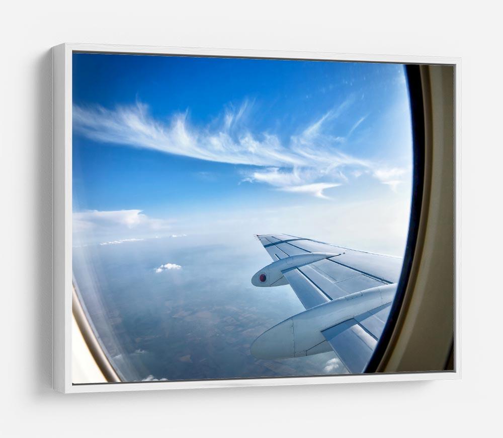 window aircraft during flight HD Metal Print