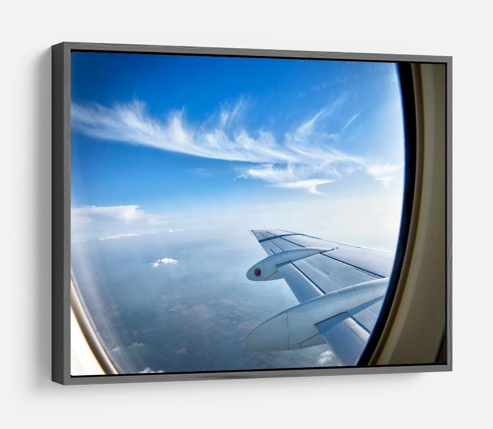 window aircraft during flight HD Metal Print