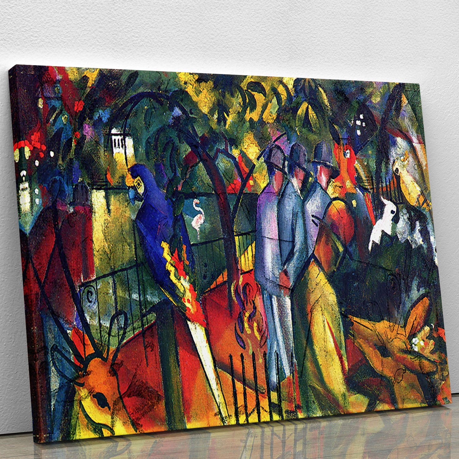 zoological gardens by Macke Canvas Print or Poster - Canvas Art Rocks - 1