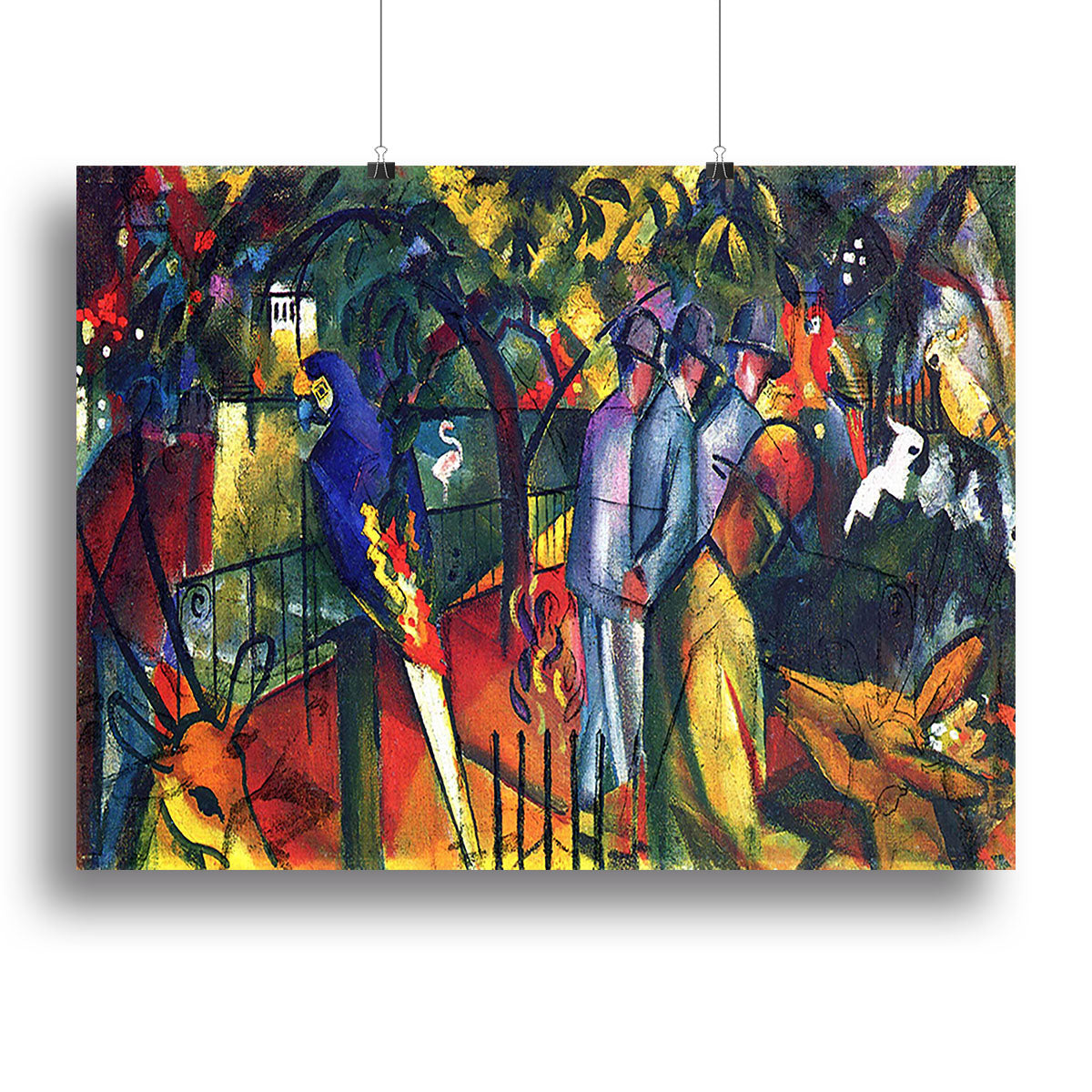 zoological gardens by Macke Canvas Print or Poster - Canvas Art Rocks - 2