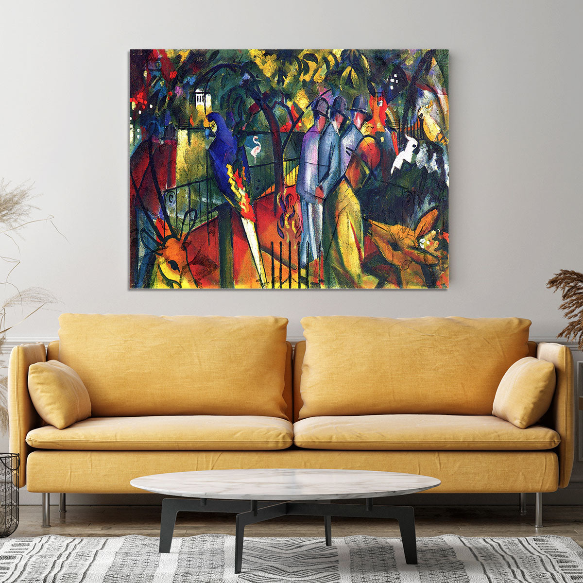 zoological gardens by Macke Canvas Print or Poster - Canvas Art Rocks - 4