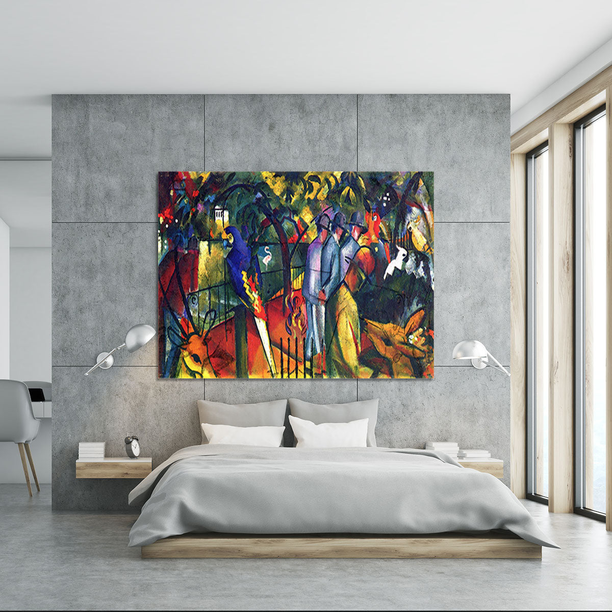 zoological gardens by Macke Canvas Print or Poster - Canvas Art Rocks - 5